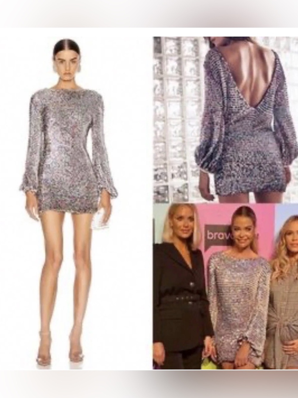 Retrofete Sequin beach coverup